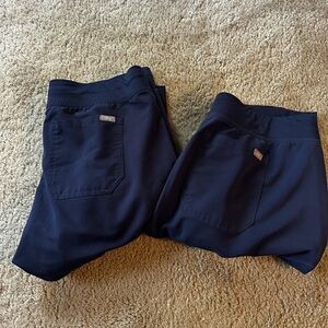 Figs Livingston Scrub Pants Navy Large
